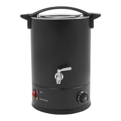 1800W 12L ruostumattomasta teräksestä valmistettu vahasulattaja Suuri kapasiteetti soijavahalle, parafiinivahalle musta