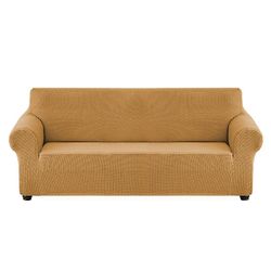 Eveltek Stretch Sofa Slipcover SofaBeskytter Små Tern Guld M