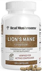 Real Mushrooms Todelliset sienet leijonanharjasieniuutekapselit 120 korkkia