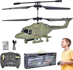 Elektrisk fjernbetjening helikopter, 3,5 kanal 2,4GHz trådløs fjernbetjening rc drone helikopter, mini rc helikopter med led lys, en nøgle start / ...