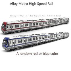 4kpl/erä metalliseoksesta valmistettu junamalli suurnopeusjuna metro vetää takaisin magneettiset lasten lelut auton malli lelurata t