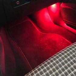 Aoui 2x auton jalkatilan LED-valaistus Skoda Rapid Superb valkoinen sininen punainen tavaratilan tavaratilan tavaratilan valot