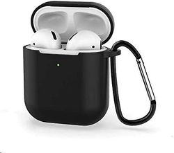 Linkrunning Airpods 2 etui Beskyttende Airpods Cover Soft Silicone Chargeable Case Protective Silicone Skin Cover Case Øretelefon Sleeve Airpods Ho...