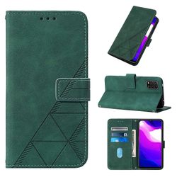 Gangxun Kompatibel med Xiaomi Mi 10 Lite 5g etui læder folio cover tegnebog magnetisk premium etui coque grøn