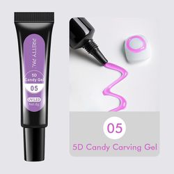 3d budding gel 8ml rør prægning koreansk stil negledesign maleri fuld dækning super tekstur