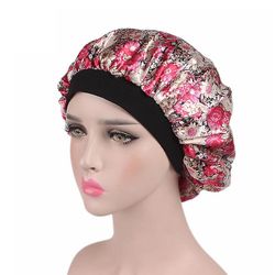 Besser Lady Satin Silk Sleeping Cap Nat Sleep Hatte Hair Care D