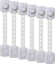 Twist "N Lock monikäyttöinen salpa - lasten turvalukot - valkoinen - 6 kpl - malli G1435