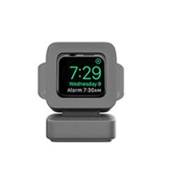 Coosilo For Apple Watch ladestativ, apple watch silikon ladestativ grå