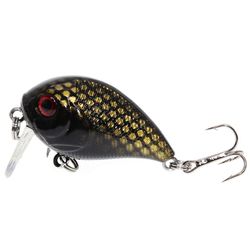 Sajygv Kvalitet flytende fiske hardt agn, lokke for å fange fisk som bass eller karpe, Crank Tackle, 4.5cm, 7g, 1 stk NO4 (andre)