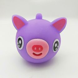 Pienikokoinen kieli ääni puristaa dekompressio uutuus tuuletus laululelut kani sika tiikeri pentu squishy stressiä estävät nuket pieni violetti sika