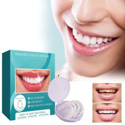 Hammasproteesihampaat Väliaikaiset tekohampaat Snap On Instant &; Confidence Smile, hammasviilut väliaikaiseen hampaiden palauttamiseen 2 Paria