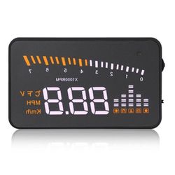 Ruili 5 Bil Køretøj Hud Head Up Display Obdii Obd2 Hastighed Advarsel Projektor