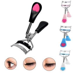 Øjenvipper Curler klip med Kam hjerte mønster naturlige øjenvipper pincet falske øjenvipper Værktøjer Makeup Tilbehør Tools Sort