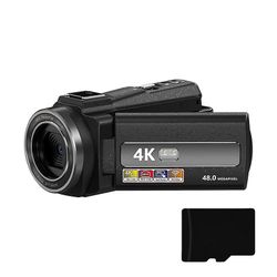 INF-videokamera 4K / 48MP / 16x zoom / IR-yönäkö / kaukosäädin / 32 Gt: n kortti