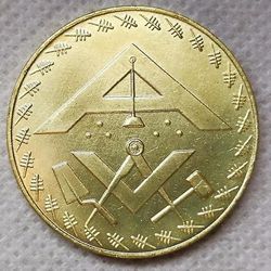 Bricks Masons Fransk frimurerisk - loge des droits de l'homme mønt