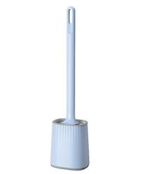 Handuo Imitation Silikone Toilet Brush Ingen Dead Corner Toilet Rengøring Brush blå