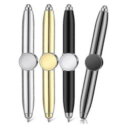 4kpl Fidget Pen Spinner Pen LED-valolla monitoiminen viileä ahdistuskynä auttaa stressin vähentämistä