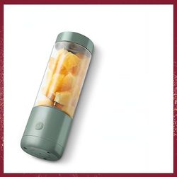 Zch Bærbar Juicer Cup Home Trådløs USB-opladning Lille Juice Cup Green