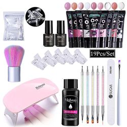 19pcs Utvide Nail Manikyr Set Gel Kit