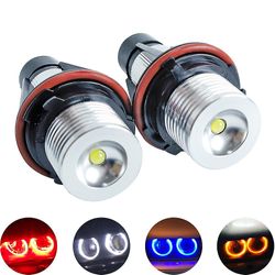 2kpl Led Angel Eyes -merkkilamput E39, E53, E60, E61, E63, E64, E65, E66, E87, 525i, 530i, Xi 545i, M5 fiis Sininen