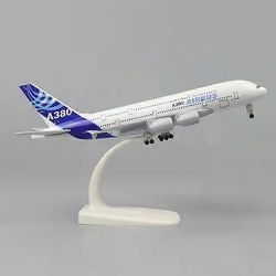 Unbrand 20 cm lentokone lelu malli metalliseos metalli UK Air British Airways AIRBUS 380 A380 Airlines lentokonemalli painevalettu lentokone malli ...