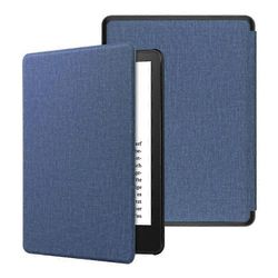 Kindle Paperwhite 6 12th 2024 ohut kestävä PU-nahkakansi Auto Wake/Sleep P20250110169 tummansininen