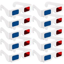 Barsinfi 10 par 3d papbriller Generelle stereoskopiske 3d briller
