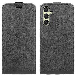 Pystysuora läppänahkakotelo R64-mallipuhelimeen Musta For Samsung Galaxy A16 5G