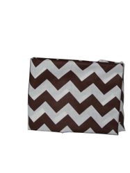 unbrand Babydoll sengetøy Chevron Cradle Sheet, brun, 18 "x 36"