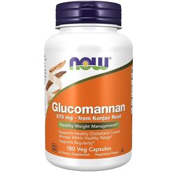 NOW Foods Glukomannaani Konjac Rootista 575mg kapselit 180