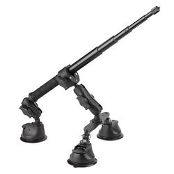 Auton imukupin kiinnityssarja näkymättömällä selfie-tikkupallosovittimella X4 X3 -toimintakameran lisävarusteille Musta