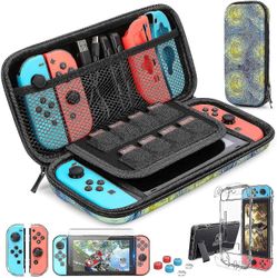 Nintendo Switch Case - Nintendo Switch bæreveskeveske + bryterdekselveske + HD-bryterskjerm