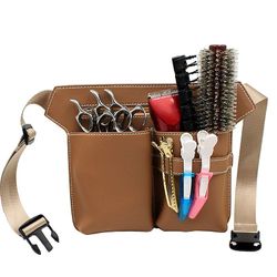 Estone Professionel Barber Saks Taske Waist Pack Pose Frisør FrisørSalon Tool Brown