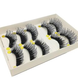 10 par magnetiske øjenvipper med eyeliner kits, genanvendelige naturlige look falske vipper