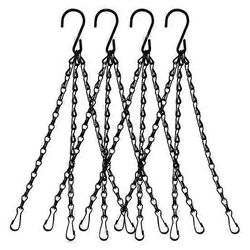 4 kpl/setti kukkakori ripustin kaksoiskoukku rauta kukkaruukku korvaava ketju ripustin puutarhatarvikkeet musta