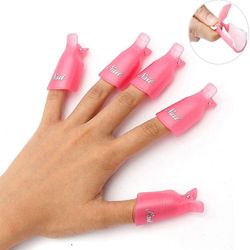 Grape Pp 10pcs Akryl Nail Art Soak Off Clip Cap Uv Gel polsk Remover