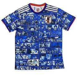 Mænds og kvinders fodboldtrøje Japan Sommer Aldult Kortærmet Sport Luksus T-shirt Fodbolduniform Størrelse S-xxl FARVE1 L