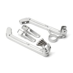 Bicaco Motorsykkel Footpegs Bakre passasjer Fotplugger Fotstøtter Pedalbrakett Aluminium For Bmw Rninet Rninet R Ninet Ninet R9t 2014- Sølv