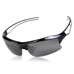 Ruili Xq-128 Kørsel Ridning Udendørs Sports Polariserede Briller sort lyse hvid
