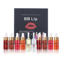 Unbrand BB Lip Glow Ampulli Seerumin aloituspakkaus, Puolipysyvä meikkihoito, Huulikiilto BB Huuliseerumi, Huulikiilto BB Huuliseerumi huulipigment...