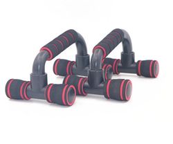 Handuo I-formet Push-up Rack Indendørs Fitness Machine Chest Training Skum Push-up Rack rød