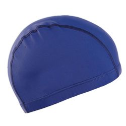 Liltop Plain Swimming Cap Voksne Kids Diving Beach Stretchy Pool Swim Hat Marineblå