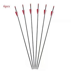 6mm lasikuitunuolet 31 metsästysharjoitusnuolet selkäranka 800 korjaamiseen ja yhdistelmäjousikohteeseen 6/12/24kpl Compoundarrow R6kpl france