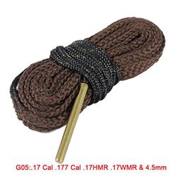 Riffel Rengøring Kit Tool Rifle Barrel Kaliber Reb Jagt Gun Bore Cleaner G05