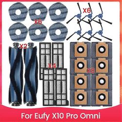 yhteensopiva Eufy X10 Pro Omni Robot -pölynimurin osat Päätelan sivuharjan suodatin moppikangas pölypussit Tarvikkeet As Shown