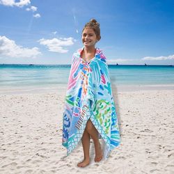 Børns badehåndklæder Tegneserie Forlænget absorberende tyk hættetrøje Strand kr.