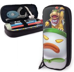 Kerota Bowser Jr nahkainen penaali Penaali Penaali Paperitavaralaukku Toimisto Kannettava säilytyslaatikko Kosmeettinen laatikko Kansio bd003664 VÄ...