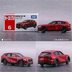 Redkid Mazda CX-60 SUV Alloy Car Model Painevalettu metalli leluauto Ajoneuvot Mallin simulointi Miniatyyri Scale Collection Lasten lahja Punainen