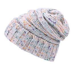 Hård hovedbeklædning Slouchy Beanie Vinter Hat For Slouch Overdimensioneret Hvid