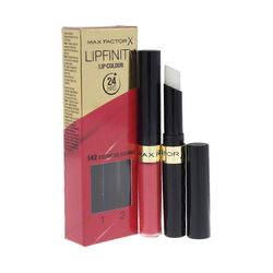 Max Factor Lipfinity Huulipuna Kaksi Askelta Uutuus Pakkauksessa - 142 Evermore Radiant 142 ikuisesti säteilevä